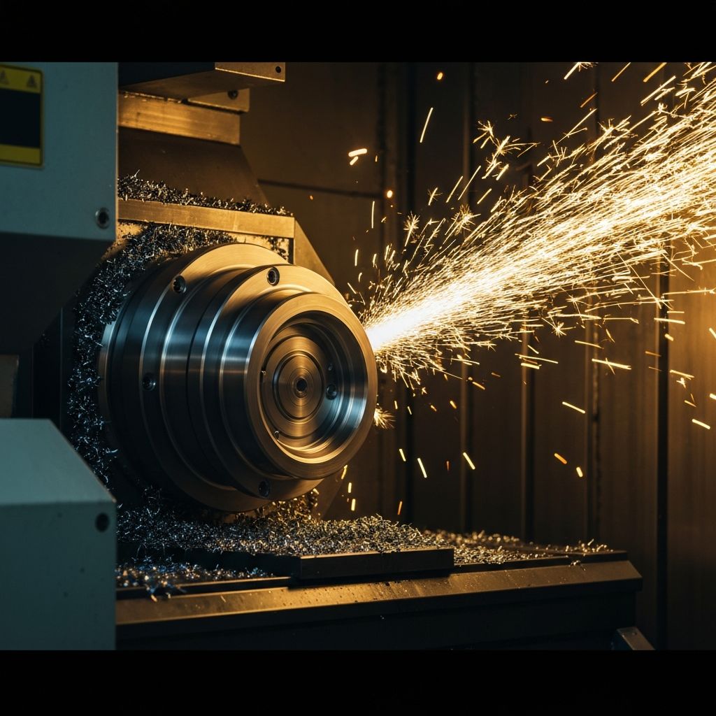 Precision CNC machining with sparks